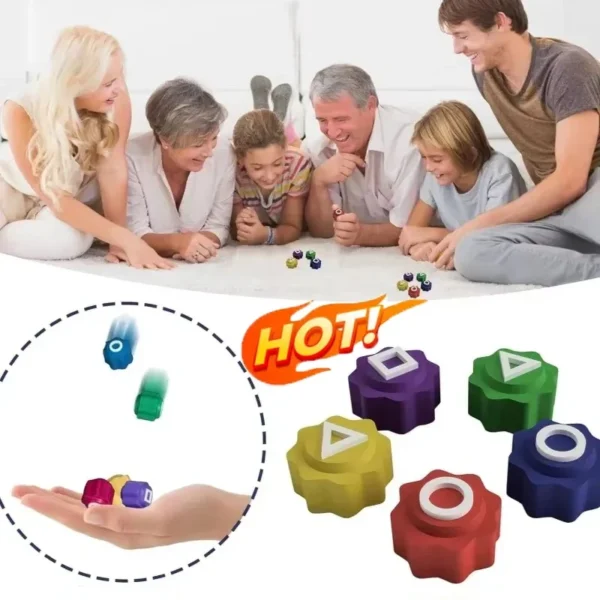 5PCS Gonggi Korean Stones Set Korean Folk Game Dice Traditional Play Hand Eye Coordination Training Funny Pebbles Board Games - Image 4
