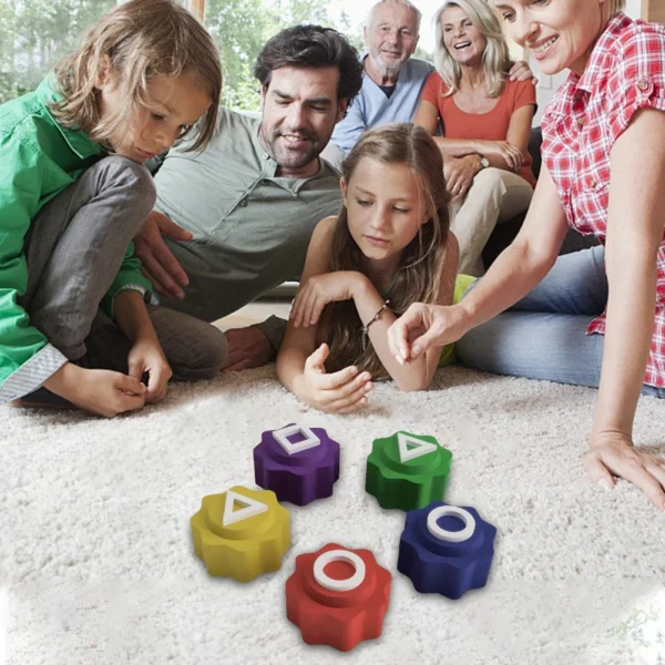 5PCS Gonggi Korean Stones Set Korean Folk Game Dice Traditional Play Hand Eye Coordination Training Funny Pebbles Board Games - Image 6