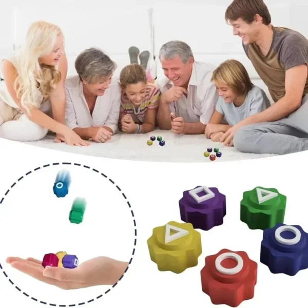 5PCS Gonggi Korean Stones Set Korean Folk Game Dice Traditional Play Hand Eye Coordination Training Funny Pebbles Board Games - Image 7