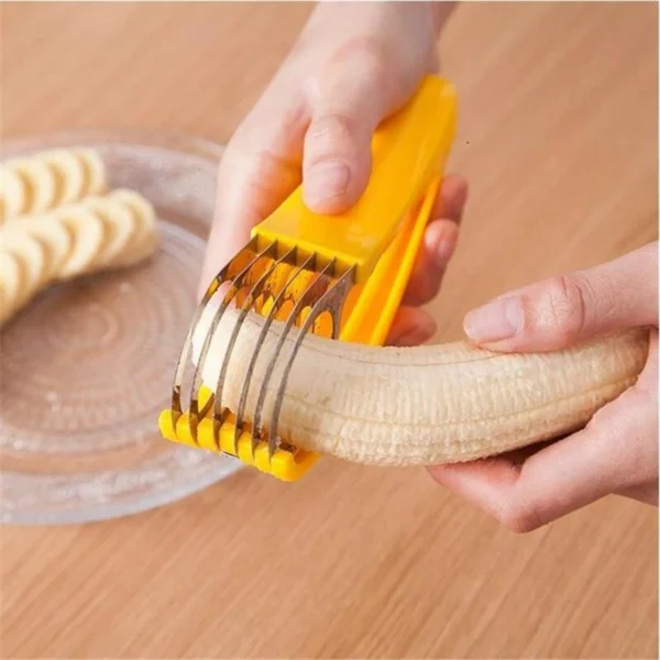 Ham Banana Slicer Cutter Eco-friendly Kitchen Tools Plastic Vegetable Fruit Slicers Cutter Cucumber Sala Shredders Cooking Tools - Image 9