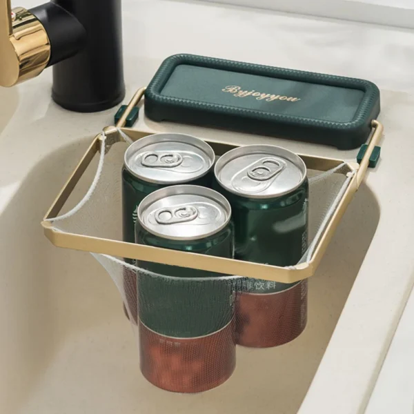Kitchen Sink Filter Rack Foldable Sink Strainer Mesh Bag Stand Waste Garbage Net Shelf Disposable Garbage Mesh Bag Kitchen Gadge - Image 6
