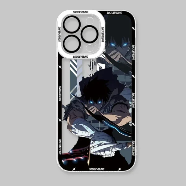 Case For iPhone 15 16 Pro Max 14 Plus 13 12 11 Pro XR XS X 8 7 SE 2020 Anime S-Solo Levelings Shockproof Clear Silicone Cover - Image 14