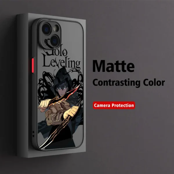 Anime S-Solo Levelings Phone Case For iPhone 16 15 14 13 12 11 Pro Max X XR XSMax 7 8 Plus Matte Transparent Back Cover - Image 12