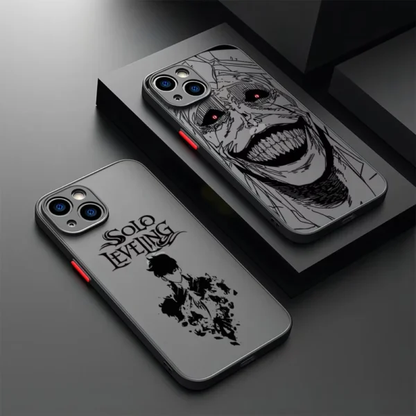 Anime S-Solo Levelings Phone Case For iPhone 16 15 14 13 12 11 Pro Max X XR XSMax 7 8 Plus Matte Transparent Back Cover - Image 2
