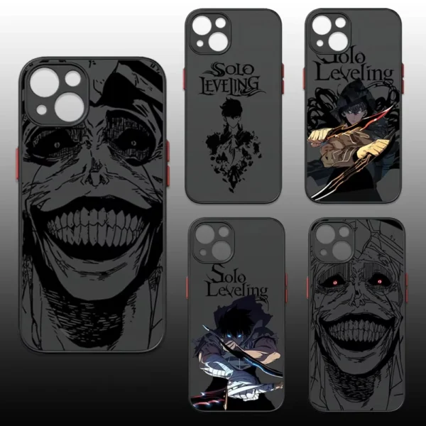 Anime S-Solo Levelings Phone Case For iPhone 16 15 14 13 12 11 Pro Max X XR XSMax 7 8 Plus Matte Transparent Back Cover - Image 4