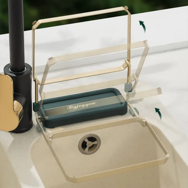 Kitchen Sink Filter Rack Foldable Sink Strainer Mesh Bag Stand Waste Garbage Net Shelf Disposable Garbage Mesh Bag Kitchen Gadge - Image 4