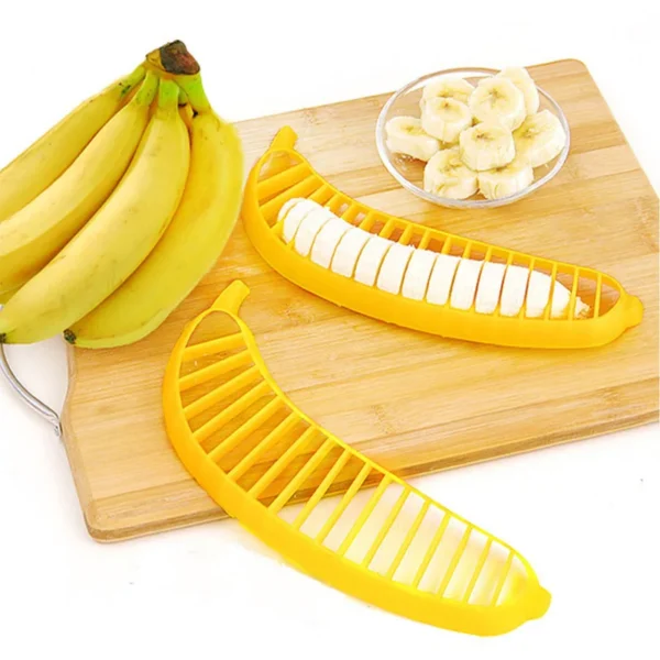 Ham Banana Slicer Cutter Eco-friendly Kitchen Tools Plastic Vegetable Fruit Slicers Cutter Cucumber Sala Shredders Cooking Tools - Image 4