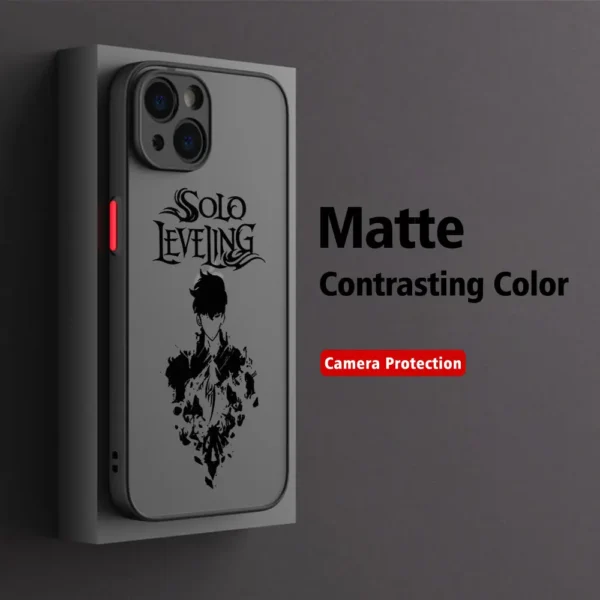 Anime S-Solo Levelings Phone Case For iPhone 16 15 14 13 12 11 Pro Max X XR XSMax 7 8 Plus Matte Transparent Back Cover - Image 10