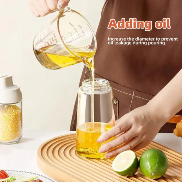 2in1 500ml plastic Oil Sprayer Oil Spray Bottle Oil Tank BBQ Kitchen Baking BBQ Picnic Kitchen Tools for Businesses - Image 4