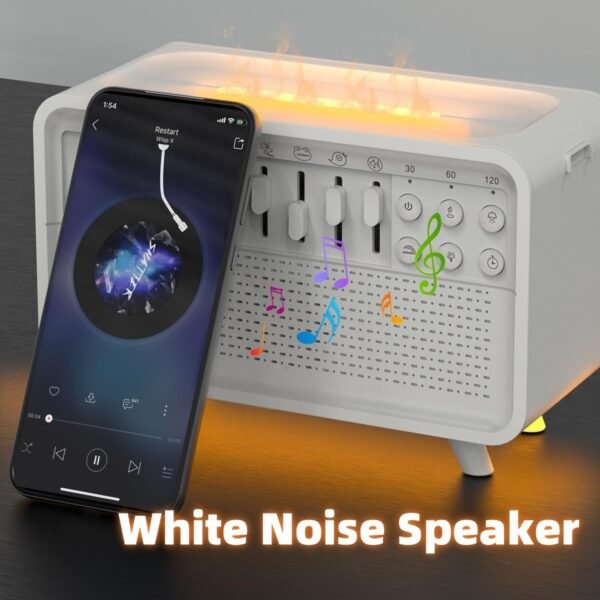 3 In 1 Bluetooth Speaker White Noise Sleep Night Light Humidifier All-in-one Machine Free Combination Of 8 Group Nature Sound - Image 5