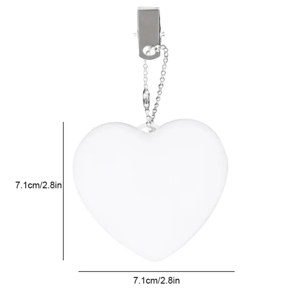 1/2/3PCS Purse Heart LED Light Handbag Lamp Automatic Motion Activated Purse Heart Shaped Light for Women Bah Purse Charm - Image 7