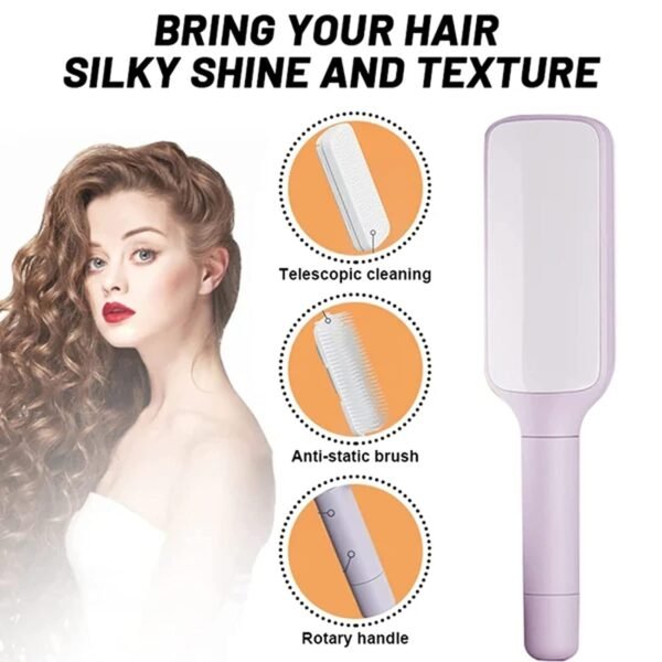 4 In 1 Self Cleaning Hair Brush - Image 3